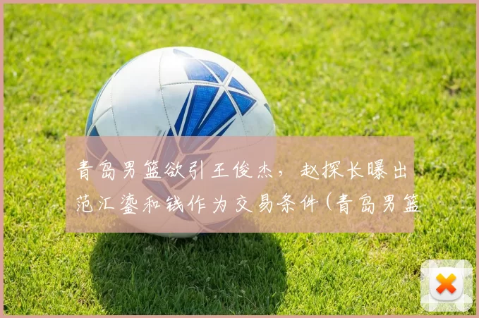 青岛男篮欲引王俊杰，赵探长曝出范汇鎏和钱作为交易条件(青岛男篮顾问)